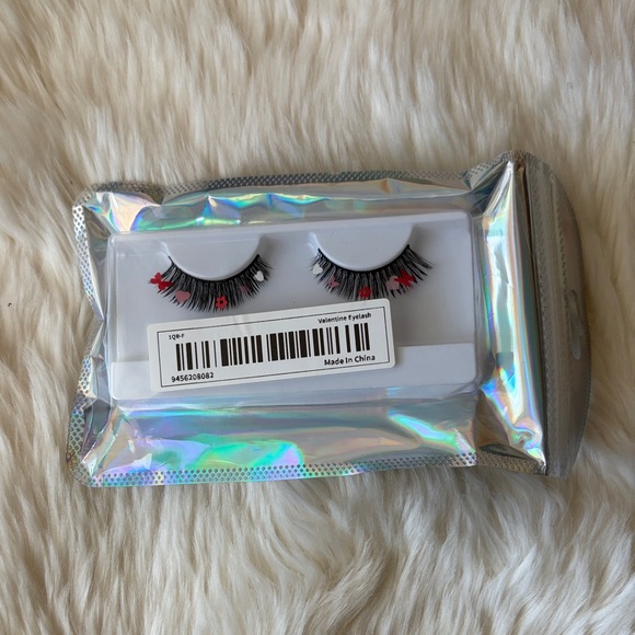 Other - Holographic Eyelash Set with Red Accents